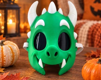Kids Monster Mask, 3D Printed Halloween Mask, Carnival, Dress-Up, Gift, Children's Halloween Mask