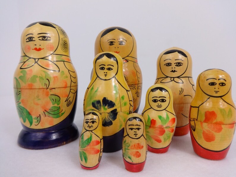made in ussr nesting dolls