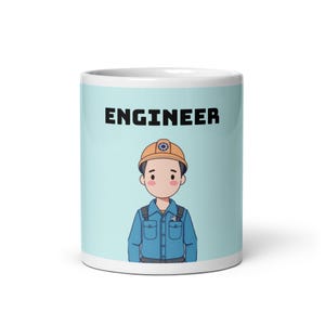 Taza de ingeniero, regalo de graduación de ingeniería, taza de café minimalista para colega o estudiante, regalo para ingeniero