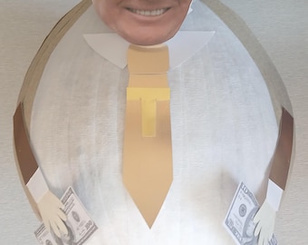Trump Piñata with Gold Suit