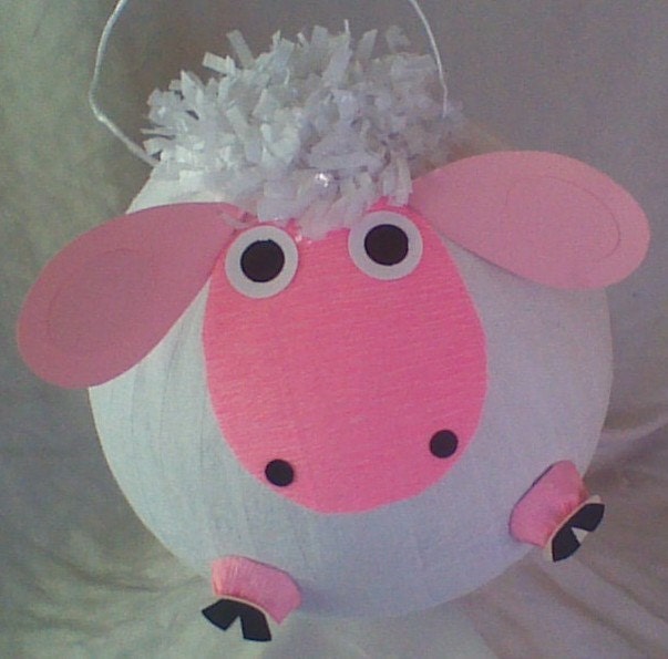 Sheep Pinata. Lamb Pinata. Lambie With Pink Face. Etsy