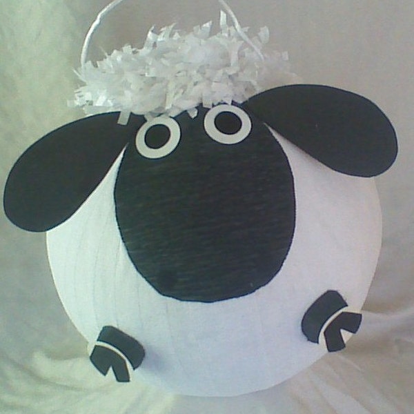 Black Faced Lamb Pinata.  Sheep Pinata