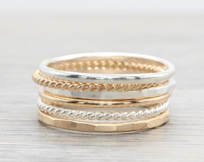 Stackable Rings - Etsy