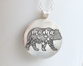 Mama Bear Necklace - Etsy