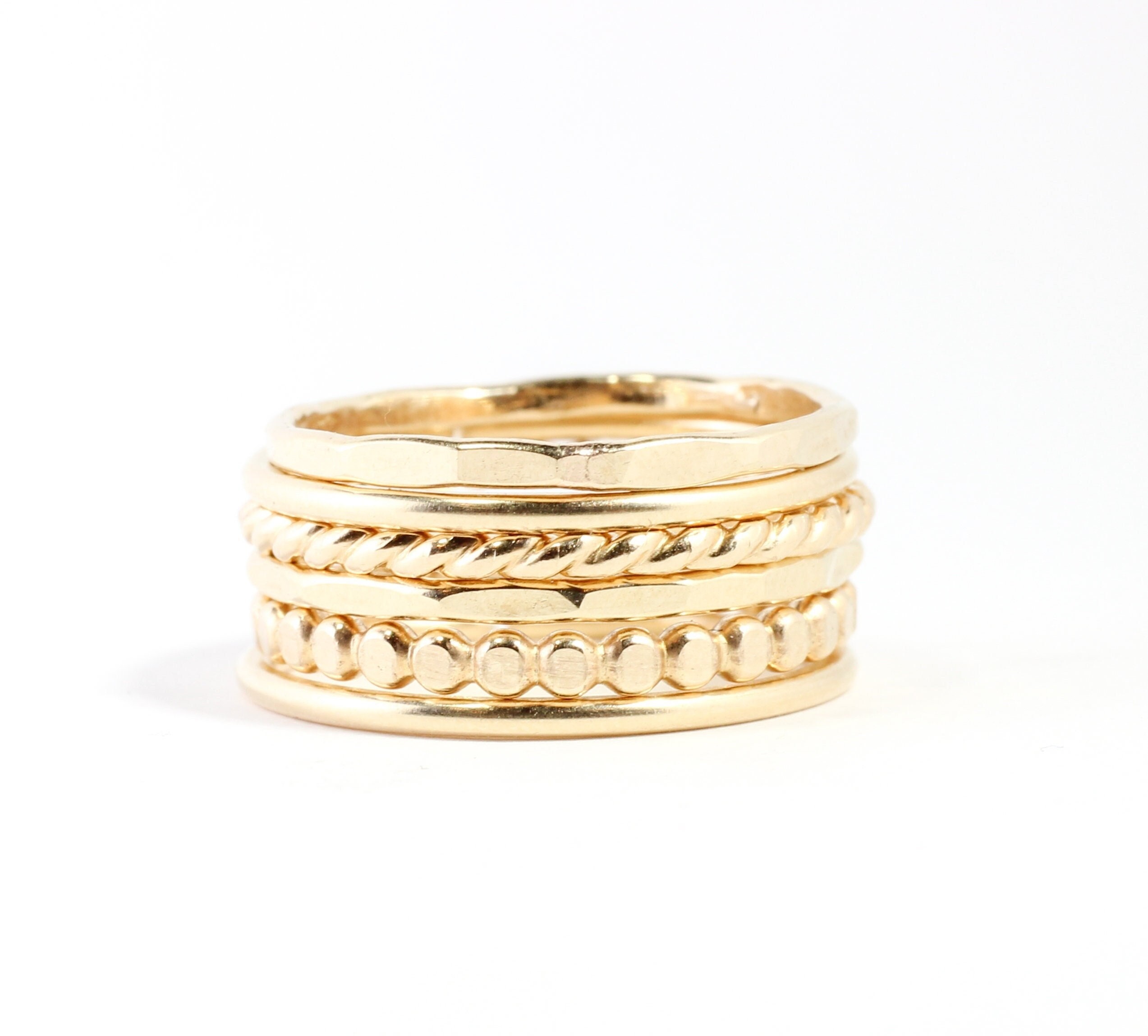 Infinity Links Stackable Ring Gold Plated,6