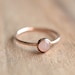 Rose Quartz Ring // Rose Gold Rose Quartz Ring // Rose Gold Ring // Stacking Ring // 14K Rose Gold Filled Rose Quartz Ring 