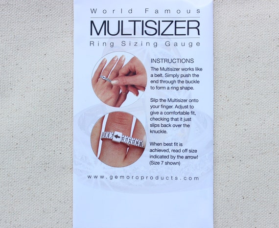 Find Your Ring Size, Adjustable Plastic US Ring Sizer, Multisizer