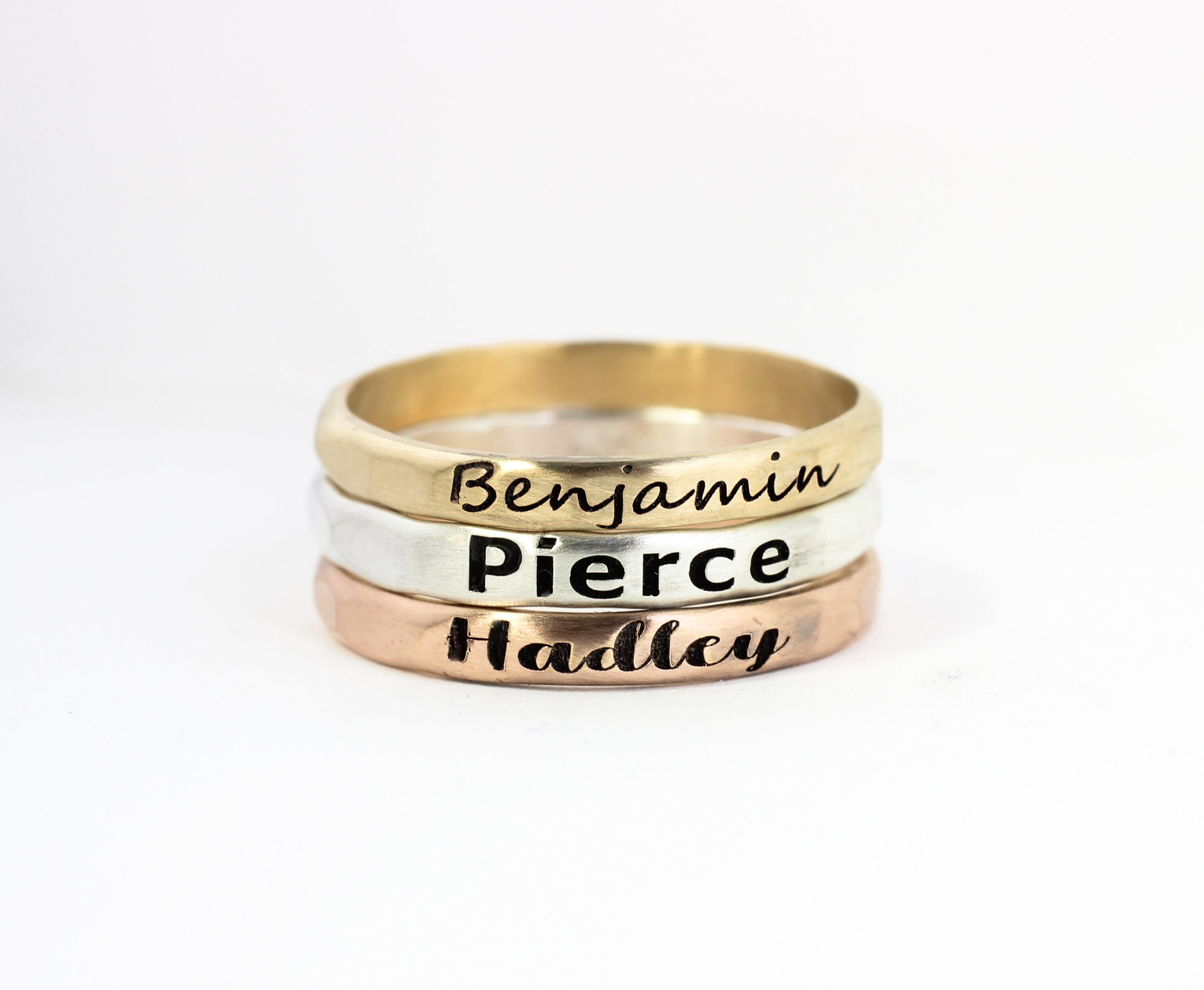Stacking Name Rings // Sterling Silver 