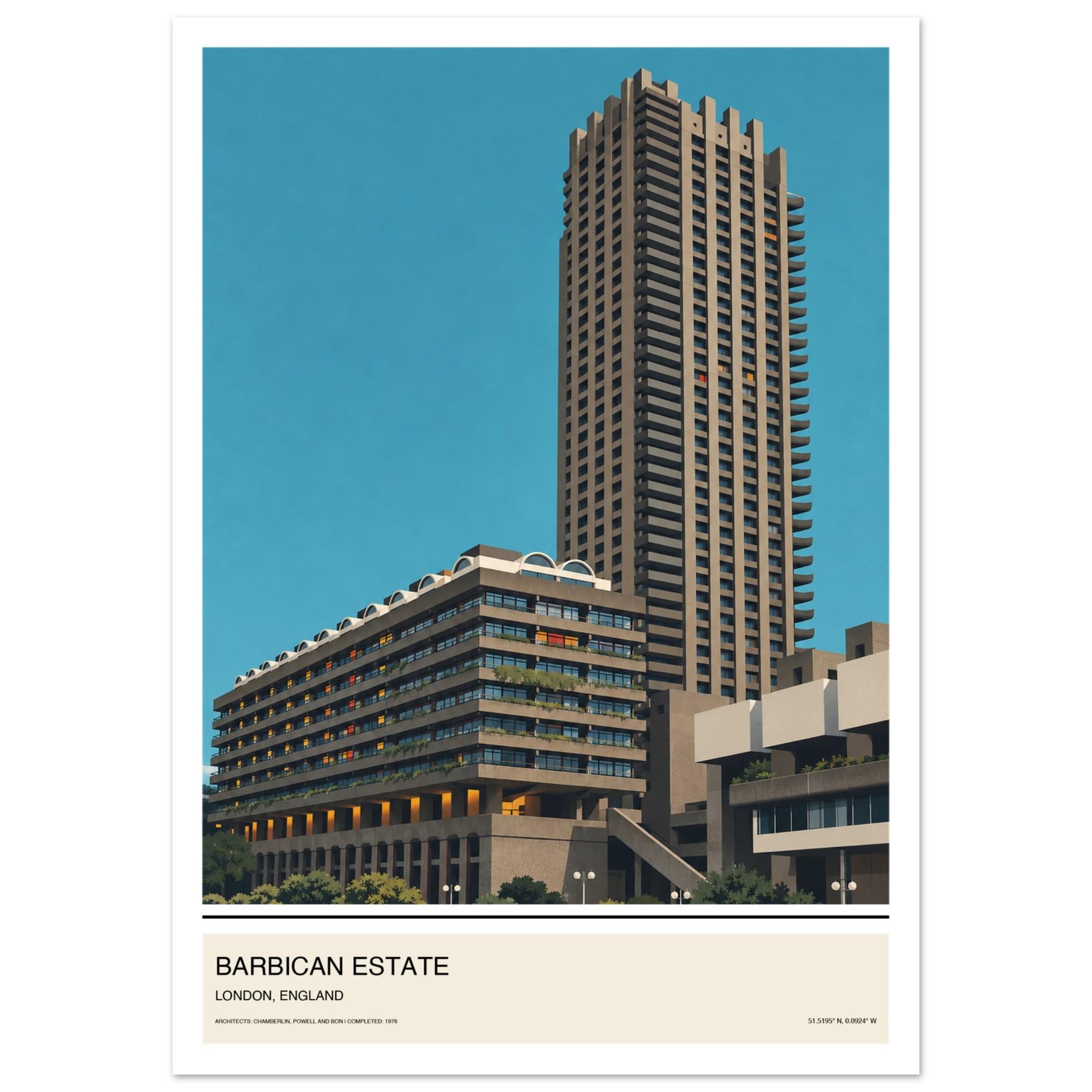The Barbican Poster - Etsy