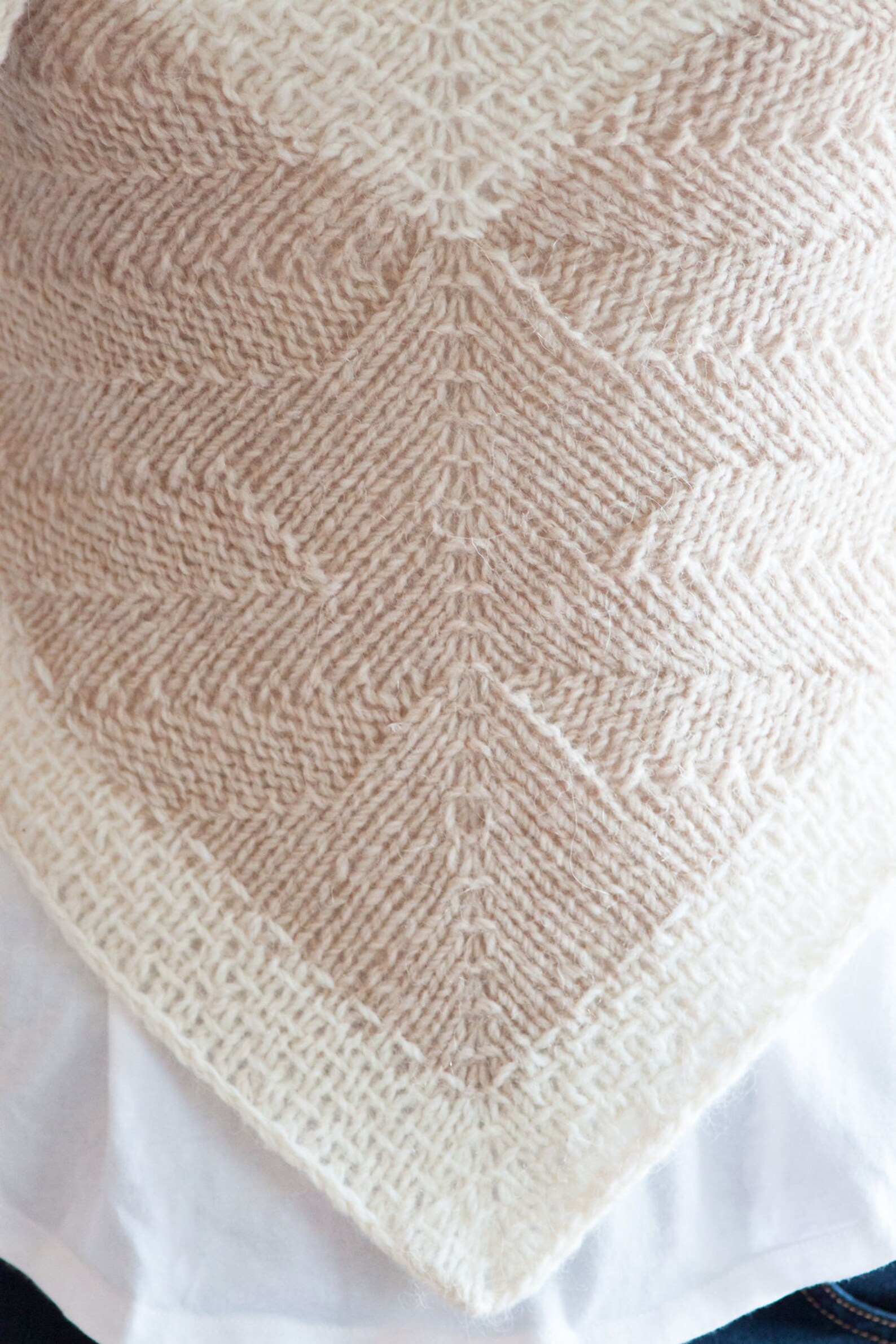 KNITTING PATTERN Compass Triangular Shawl Textured Wrap | Etsy