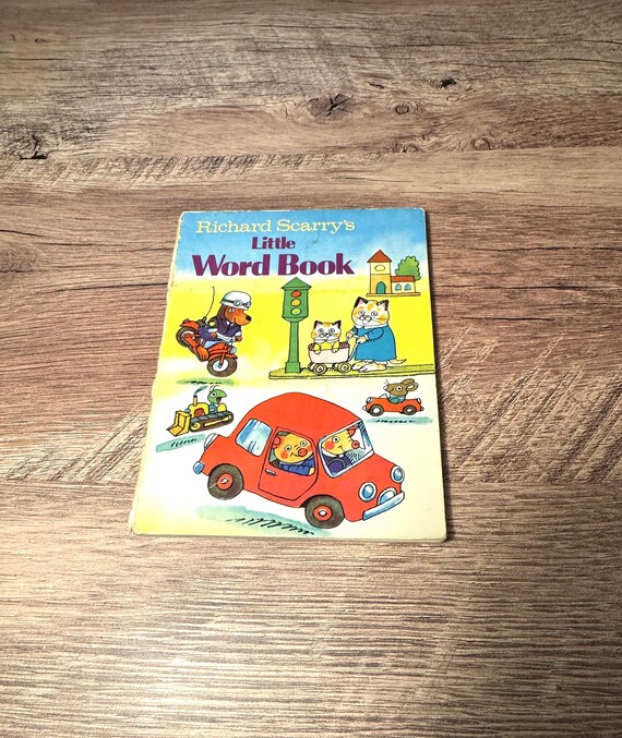 Richard Scarry's Little Word Book 1978 Vintage Paperback Small