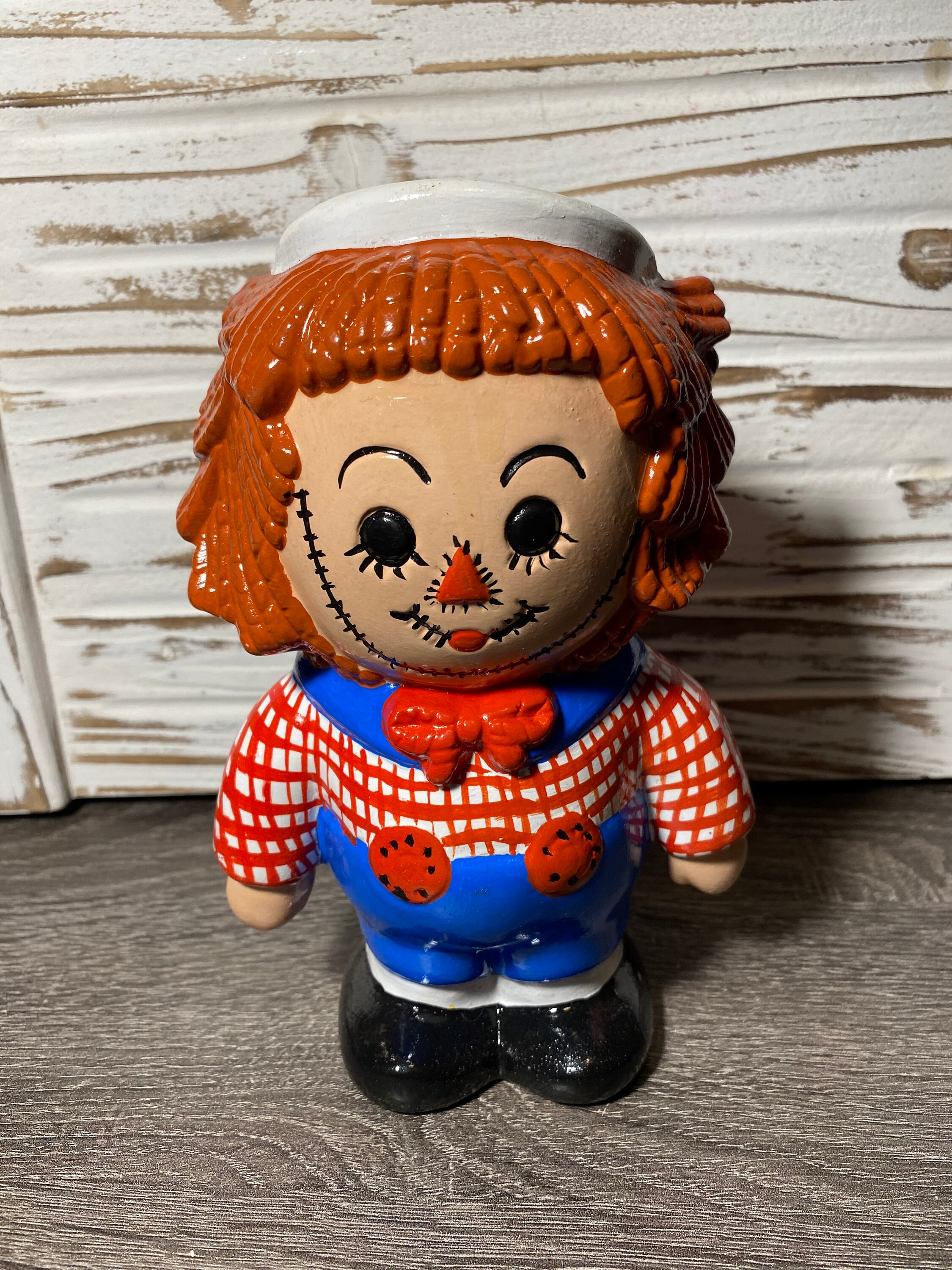 Vintage Andy (from Raggedy Ann and Andy) Hand Painted Large