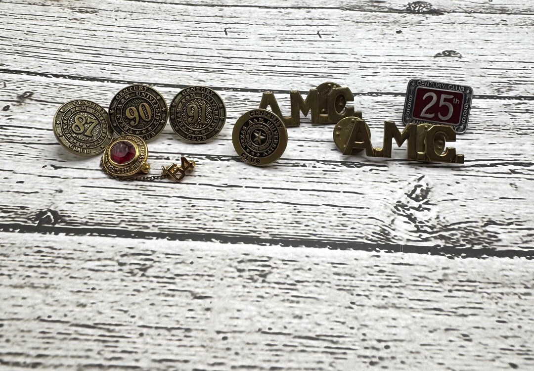 Amc Math Label Pin Lot of 8 Texas A&M Hat or Lapel Pins- Century Club, AMC, 1964, Etc. - Etsy