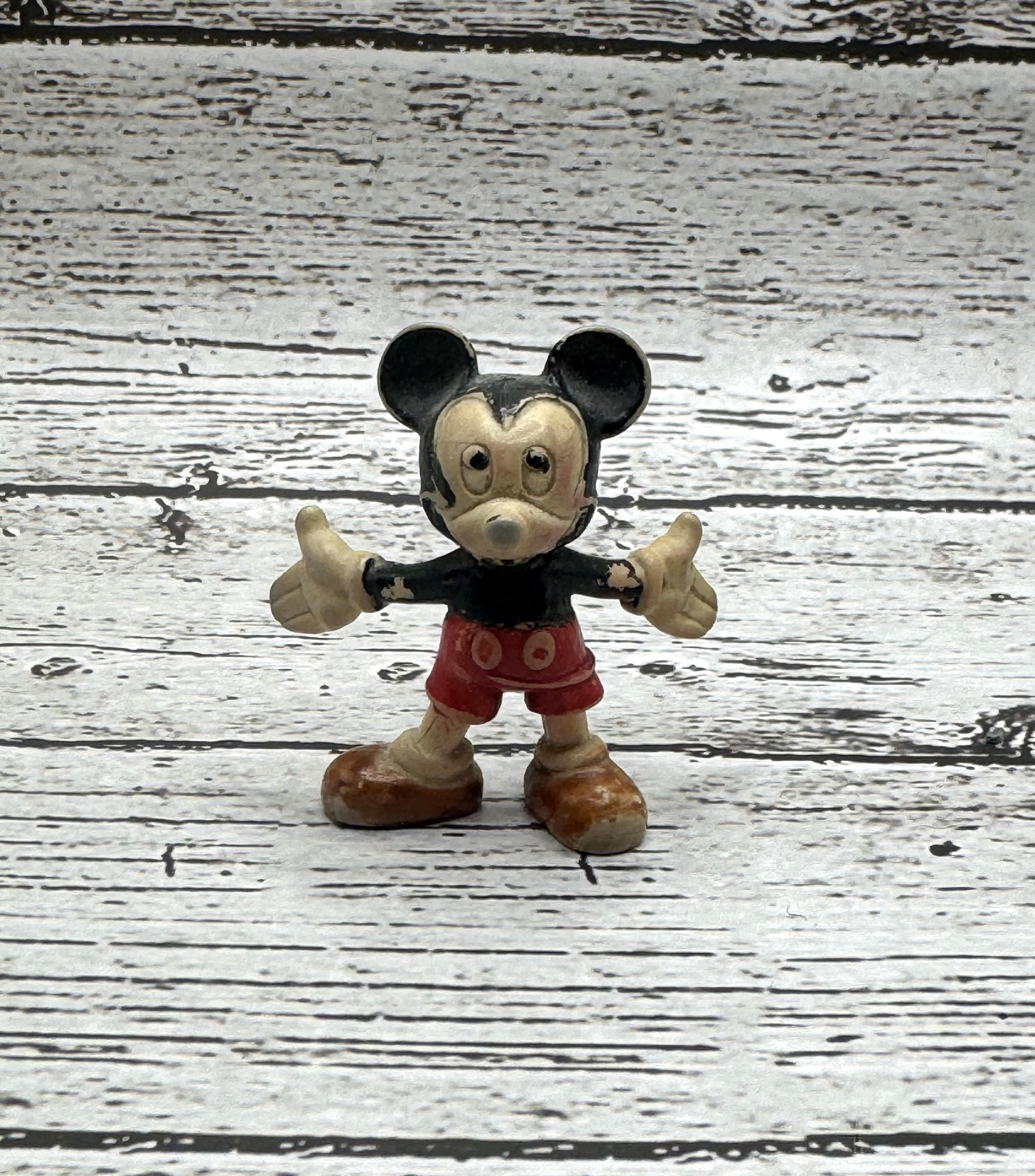 Vintage Rare Marx Disney Playhouse Cream Color Mickey Mouse PVC Figure 2" German Marked