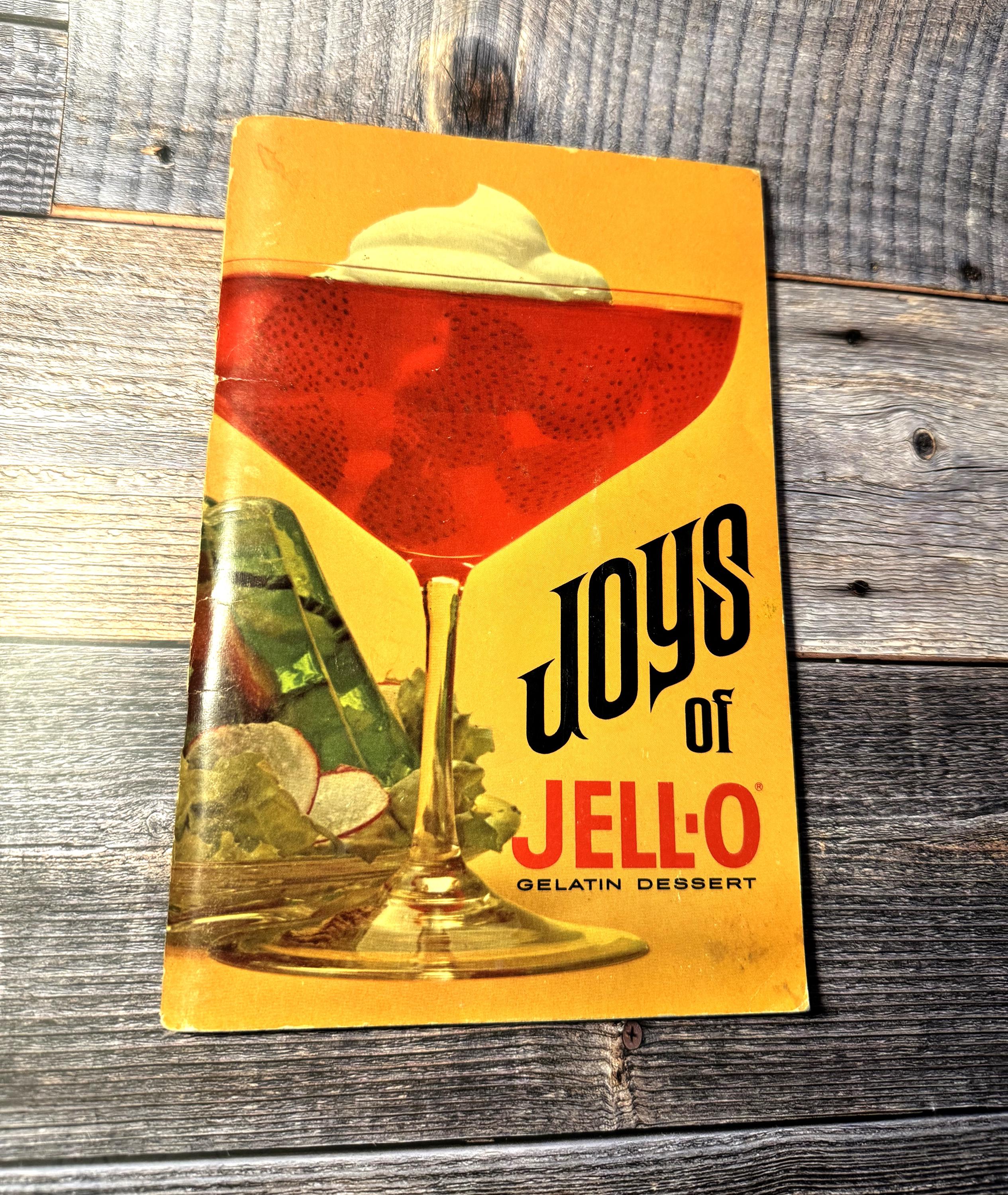 Mid-Century Joys of Jell-O Gelatin Desserts Vintage Recipe Book Booklet General Foods Kitchens Vintage