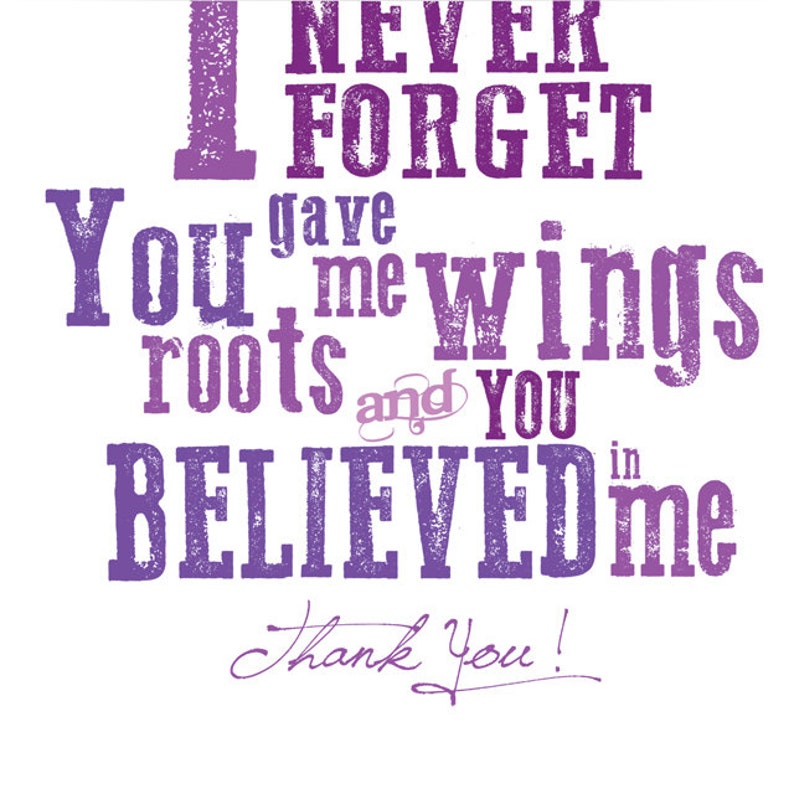 5x7 Purple Teacher Appreciation Printable JPEG / Thank You Teacher