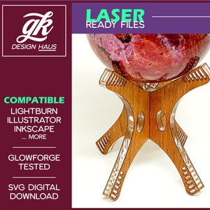 Ornament Stand X Design made for 1/8" (.12") Material - Digital Download SVG - Glowforge Mira Thunder Omtech K40 FSL