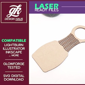 Wine / Bottle Gift Tag with Bracket Design Living Hinge for 1/8&quot; (.12&quot;) Material  - Digital Download SVG - Glowforge Mira Thunder Omtech