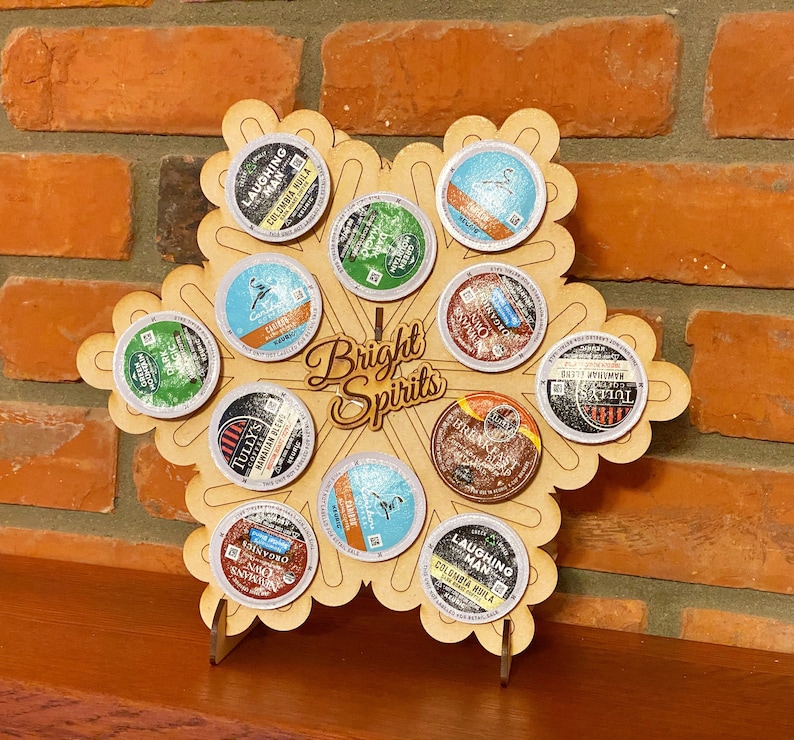 Coffee Pod Snowflake Holiday Display / Advent Calendar for Etsy