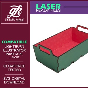 Favor Box Design for 1/8" (.12") Material  - Digital Download SVG - Holidays, Christmas, Hanukkah, Easter - Glowforge Mira Thunder Omtech