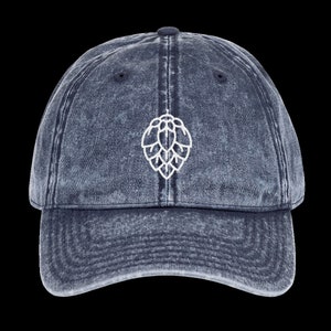 Craft Beer Enthusiast Vintage-Style Hat with Unique Hop Embroidery - Adjustable & Unisex - Craft Beer Gift, Brewery Tour Accessory, Homebrew