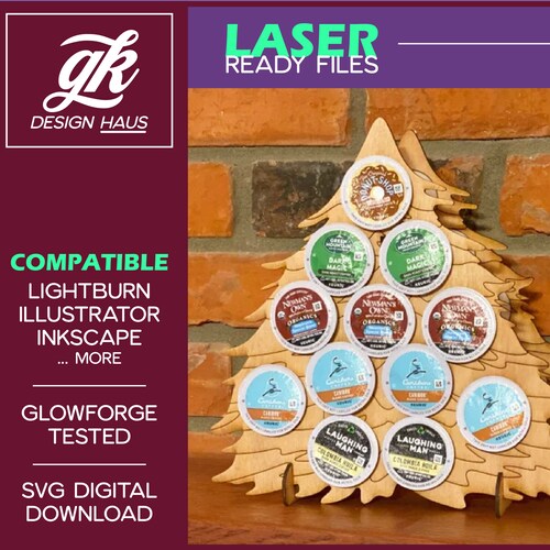 Coffee Pod Christmas Tree Holiday Display / Advent Calendar Etsy