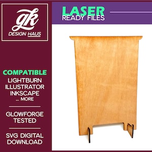 Tablet / iPad Stand (Blank) Design for 1/8" (.12") Material - Digital Download SVG - Glowforge Mira Thunder Omtech K40 FSL