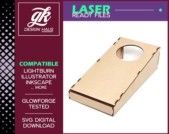 Desktop Cornhole Design - 1/8&quot; (.12&quot;) Material - Digital Download SVG - Glowforge - Easy to Make - Personalize