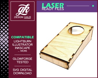 Desktop Cornhole Design for 1/4&quot; (.21&quot;) Material - Digital Download SVG - Glowforge - Easy to Make - Personalize