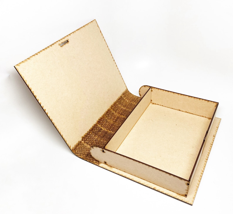 Large Book Box with Living Hinge Binding and Pinch Clasp for Etsy