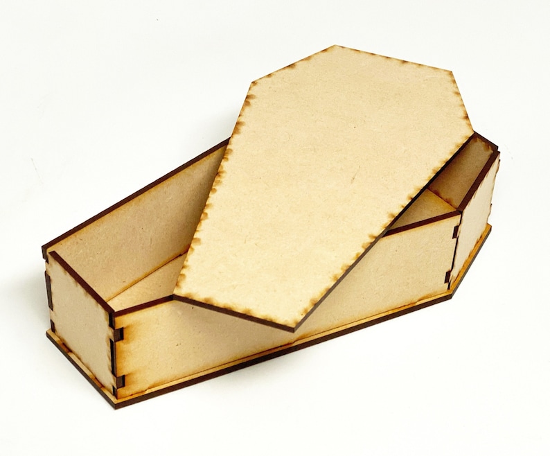 Coffin Shaped Box for 1/8 .12/3mm Material Etsy