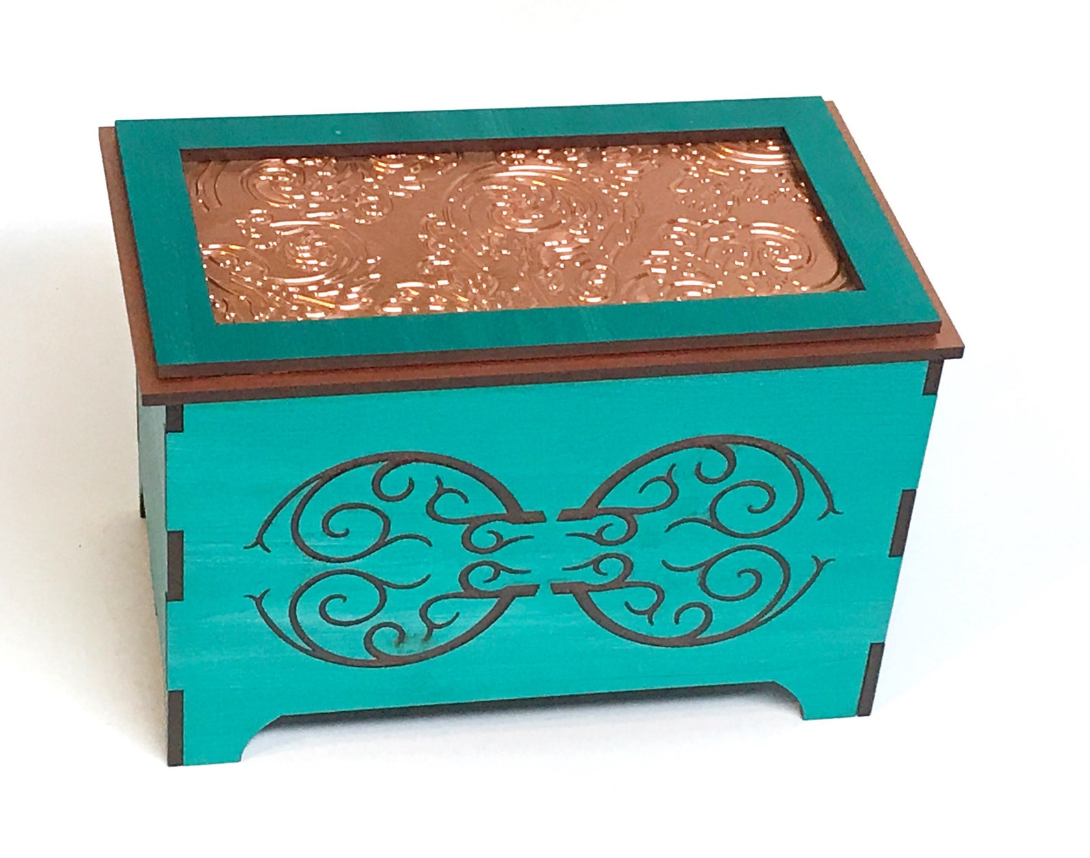 Trinket Box With Lid for 1/8 .12/3mm Material Etsy