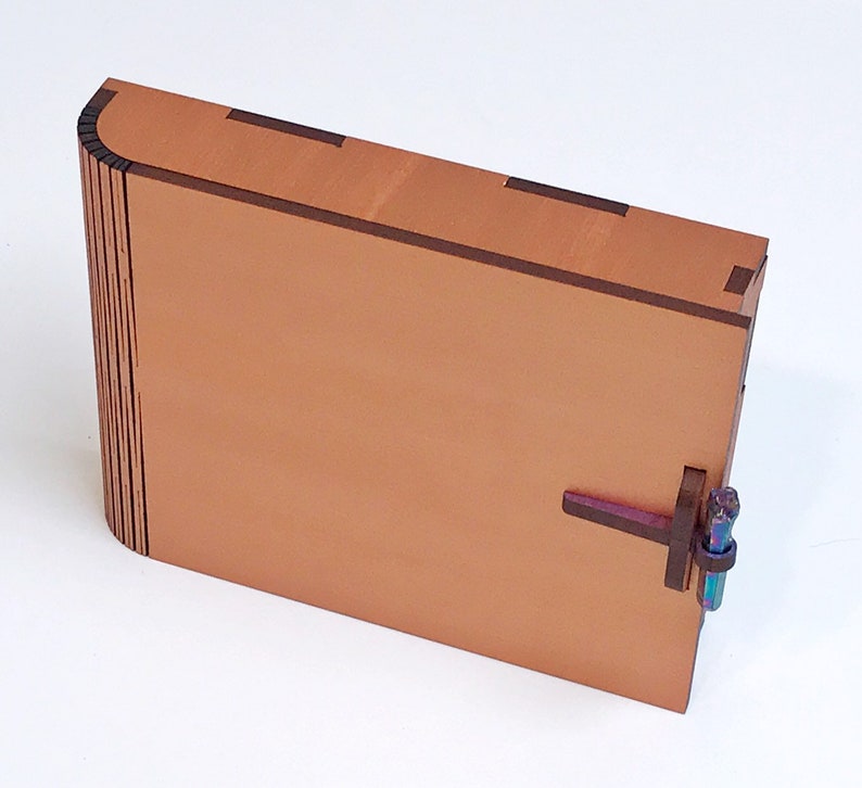 Gift Card Box With Living Hinge and Wedge Clasp for 1/8 Etsy