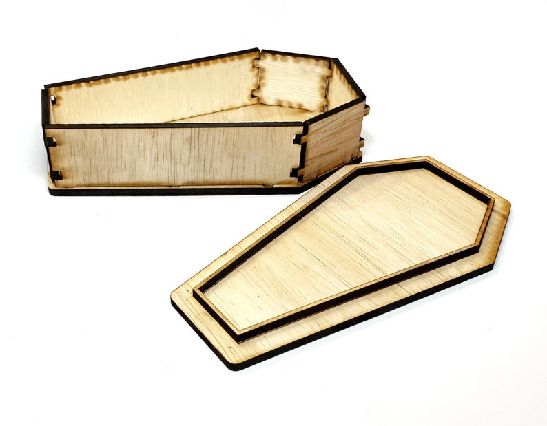 Coffin Shaped Box for 1/4 .21/5mm Material Etsy