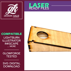 Mini Cornhole Game SVG | Laser Cut Desktop Bean Bag Toss File (Digital Download)