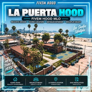 FiveM La Puerta Hood MLO | Urban Neighborhood & Gang Roleplay Map