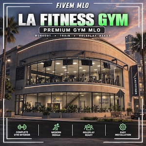FiveM LA Fitness Gym MLO | Modern Workout Interior | Roleplay Map