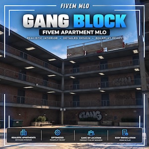 Mapa de juego de rol de vivienda urbana/bloqueo de pandillas FiveM