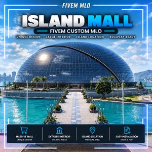 Mapa del centro comercial FiveM Island Mall MLO / Gran centro comercial y mapa para juegos de rol