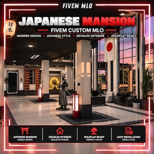 FiveM Japanische Villa MLO | Moderne Luxusresidenz & Rollenspielkarte