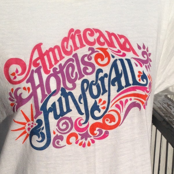 Vintage Americana Hotels Screen Stars Shirt