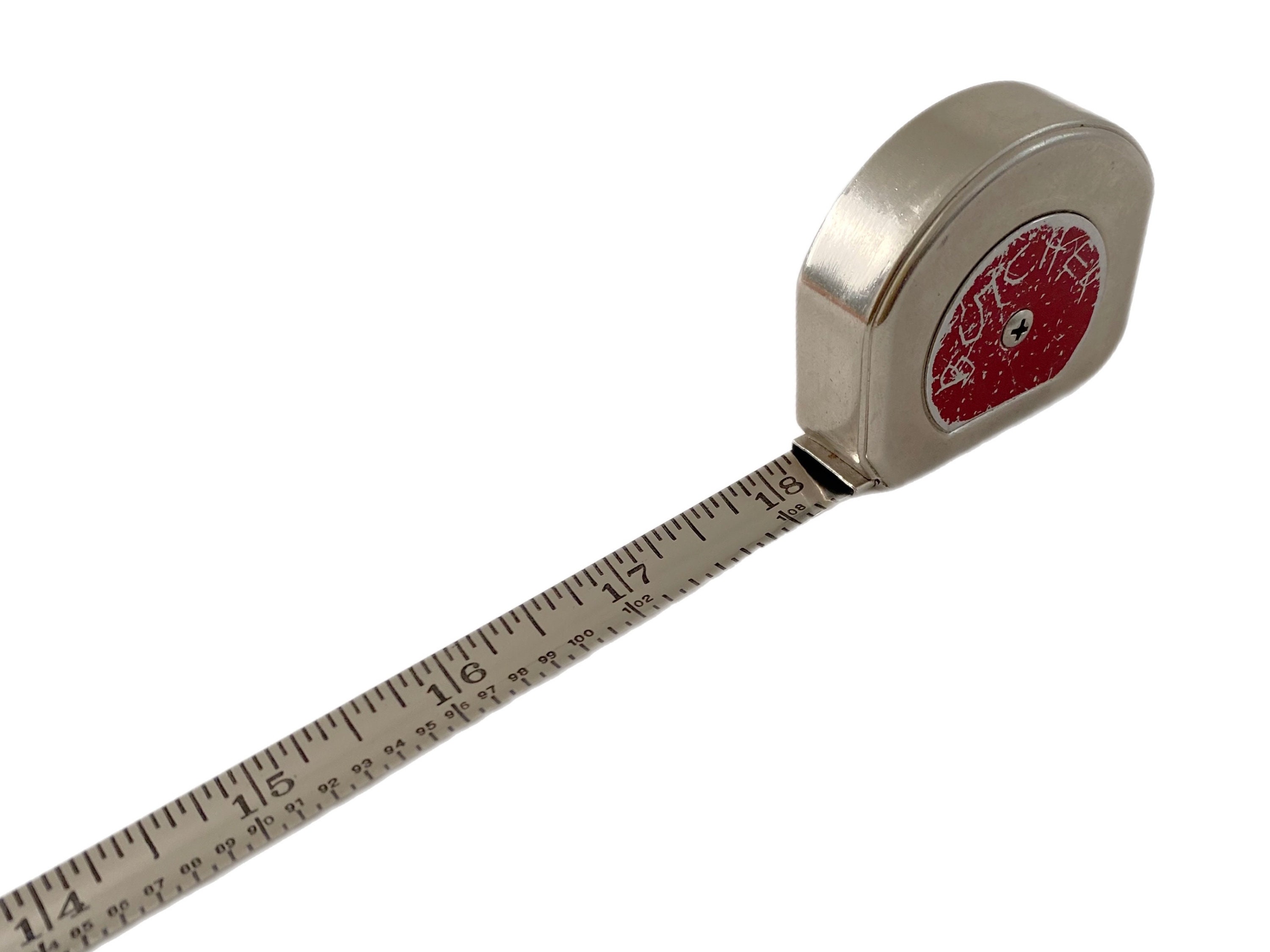 1940s Retractable Metal Tape Measure, All Metal Measuring Tape