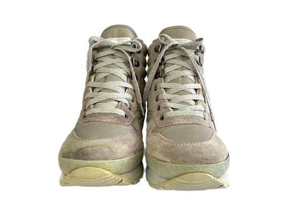 Vintage LL Bean Thinsulate Hiking Boots, Gray Suede, Women display picture 3