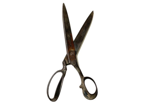 Vintage // HEINISCH Large Steel Sewing Scissors, Heavy Duty Tailor