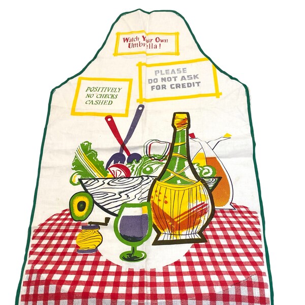1960s Waitress Apron Etsy