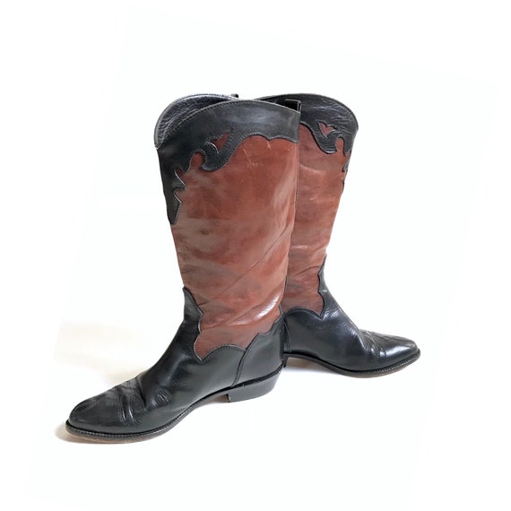 Vintage // Two -Tone Western Boots, Joan & David B