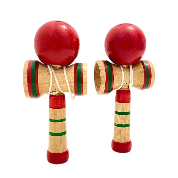 Vintage // Kendama, Japanese Ball Catch Toy, Hand Eye Coordination Game, Children's Wooden Skill Toy, Traditional Wood Game, Japan // 1950s