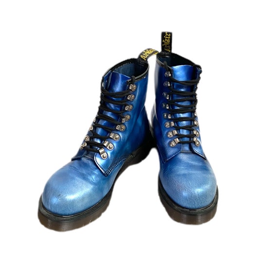 Steel Boots 8 Eyelets Blue