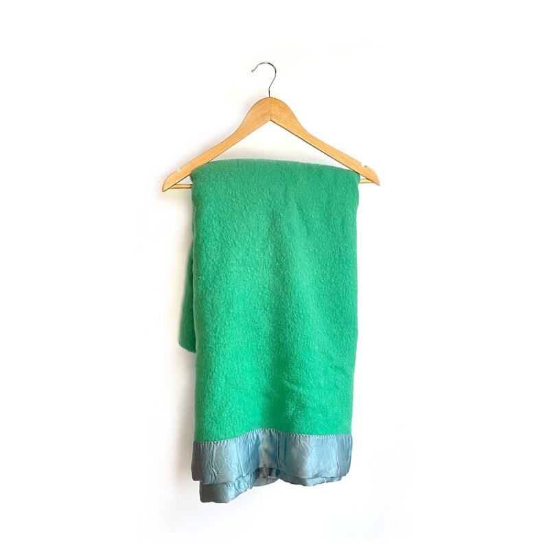 Vintage // AMC Consul Brand Dark Teal Green 100% Wool & Dusty - Etsy