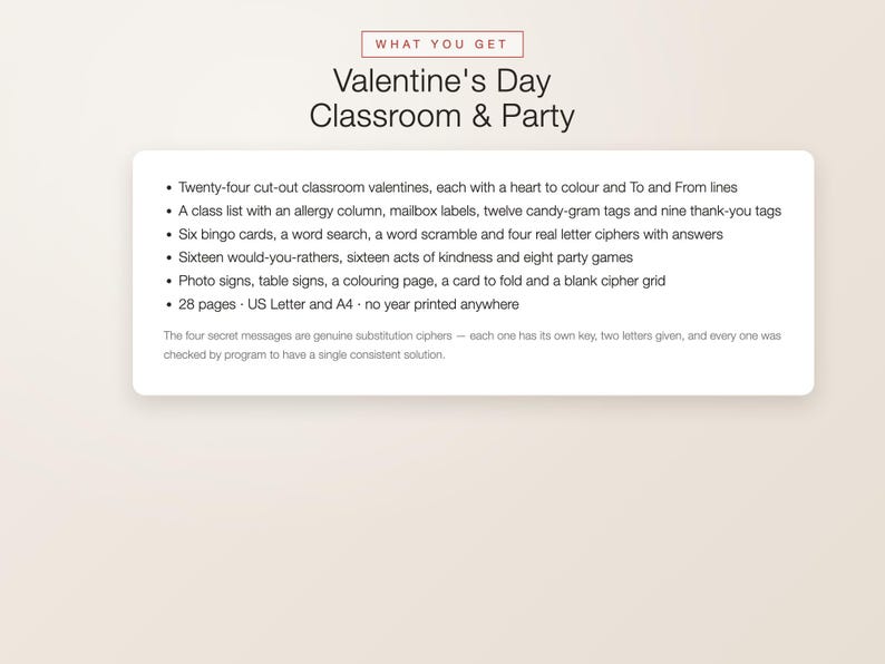 Valentines Day Printable Classroom Cards, 24 Valentine Cards for Kids ...